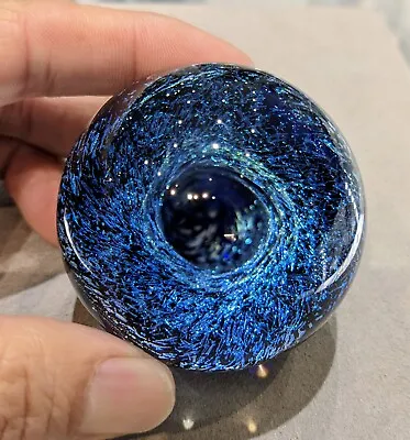 Kevin O'Grady Art Glass Marble Borosilicate Vortex Marble 2 Inch With Base • $499