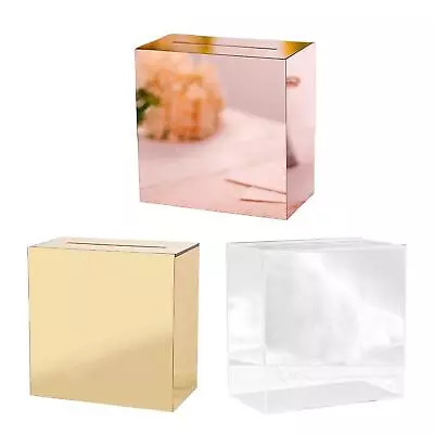 Acrylic Wedding Card Box Gift Card Box Decorative Box Wedding Envelope Box For • $72.42