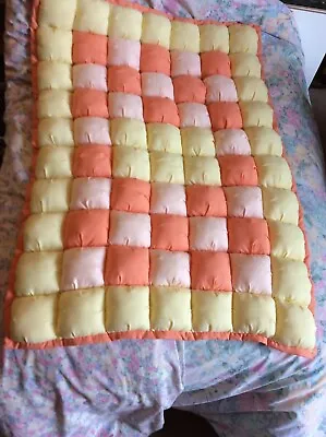 Pretty Handmade Baby Bubble Quilt For Large Cot Or Playmat • £30