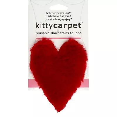 Kitty Carpet: Reusable Merkin Funny Gag Gifts For Women (Red Heart) • $9.95