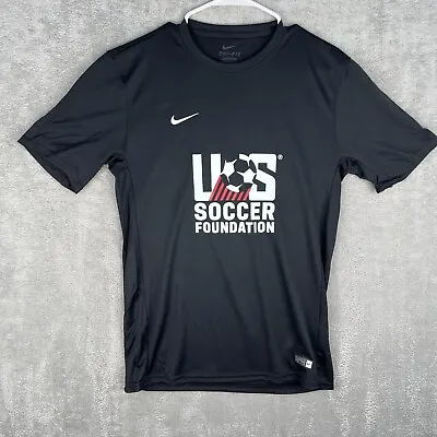 Nike Dri Fit US Soccer Foundation Shirt Sleeve T Shirt Sz S Black USA World Cup • $9.99