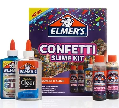 Elmer's Glue Confetti Slime Craft Kit Brand New In Box • $15