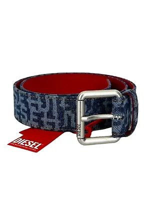 Diesel Belt B-monogram De X09146 P2088 H8457 Mens Size 90 Genuine Rrp 210$ • $105