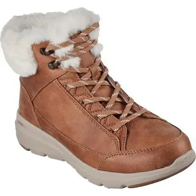 £59.99 • Buy Skechers On The Go Glacial Ultra Womens Warm Lace Zip Up Ankle Boots Size UK 4-8