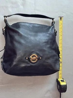 Michael Kors Leather Hobo Shoulder Bag Leather Black • $40