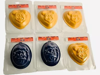 Lot Of 6 Vintage Disney Parks Mickey Mouse & Donald Mini Cake Molds Pans  *Read* • $20