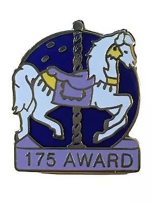 175 Award Merry Go Round Horse Souvenir Lapel Pin Vintage Pinback • $12.06