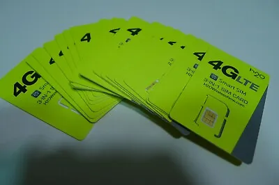 LOT Of 20 H2O H20 Wireless SIM Cards Triple Cut ~ With FREE SHIPPING! • $90