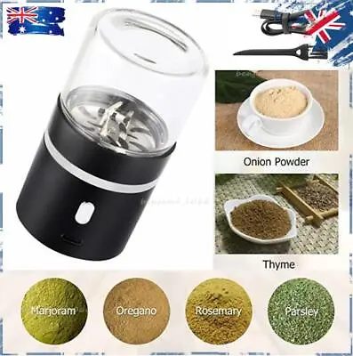 Portable Mini Electric Grinder Spice Herb Grinder Electric USB-Rechargeable AU • $25.67