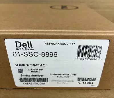 DELL SONICPOINT ACi APL27-0B1 WIRELESS ACCESS POINT 1.3Gbps 2.4/5GHz (NIB) • $149.95