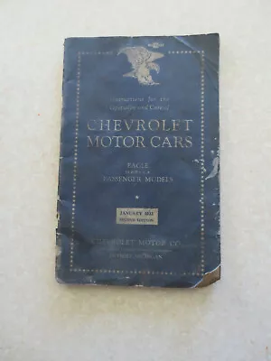 Original 1933 Chevrolet Motor Cars Owners Manual - Eagle Series CA Chevy Cars • $120