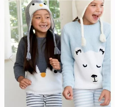 NWT Hanna Andersson Kids Unisex Penguin Crewneck Sweater 90 Cm US Size 3  • $24.90