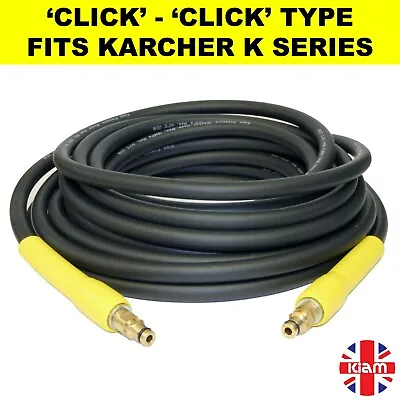 Karcher K Series Pressure Washer Jet Hose Click Click K2 K3 K4 K5 K7 • £23.99