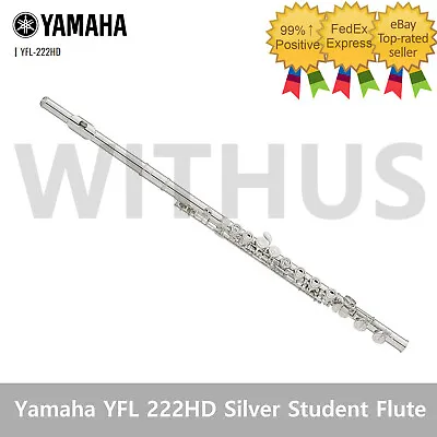 Yamaha YFL 222HD Silver Student Flute Offset G Case & Bag (YFL-222 Upgrade.Ver) • $542.47