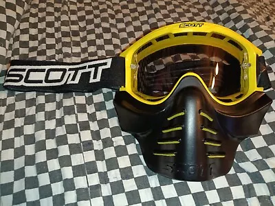 Vintage SCOTT Goggles/mask / Face Guard mxama Motocross Helmet Visor  • $199