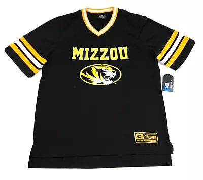 NEW Missouri Tigers Jersey Size Large L Black Yellow Short Sleeve Shirt NCAA -6- • $27.14