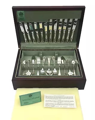 Arthur Price Of England Canteen Cutlery Silver Plate 68 Piece Set In Box • £175