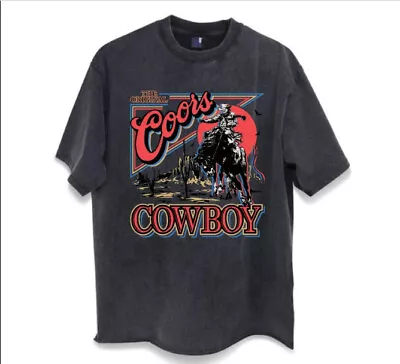 Coors Western Cowboy Vintage T Shirt Retro Coors Crewneck Shirt • $15.99