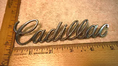 AT39 Cadillac Trunk Emblem Vintage Metal 1977-80 #9834648 DeVILLE SEVILLE  • $24.99