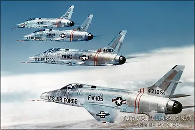 Poster Many Sizes; F-100 Super Sabre P1 - Copy • $160.11