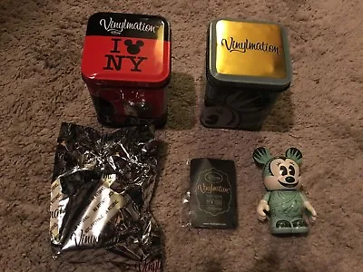 Vinylmation Mickey Mouse I Love Ny Is New & Statue Liberty Both W/tins • $22.18