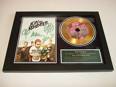 A Day To Remember  Limited Edition Signed   Autograph 47 Framed A4 • $23.50