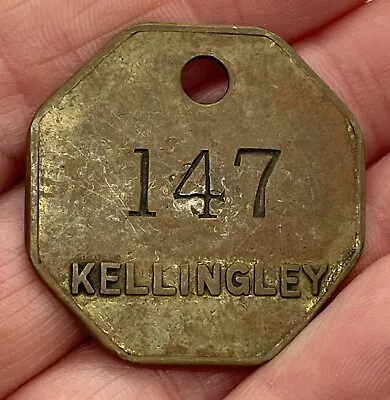 Kellingley Colliery Miners Pit Token Tally Works Check - Beal North Yorks • £0.99