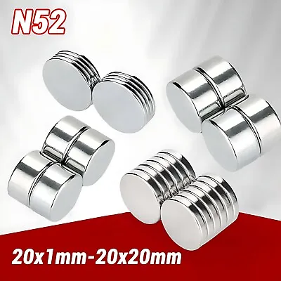 Super Strong N52 Rare Earth Round Neodymium Magnets Disc Thin Small Large LOT • $5.82