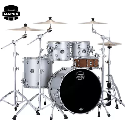 Mapex Saturn Evolution Classic Maple 4-PC Shell Pack Iridium Silver SE529XEMPD • $2579