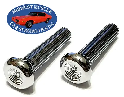 $11.70 • Buy GM Chevelle GTO 442 Ribbed Interior Door Panel Lock Latch Push Pull Knob 2pcs C