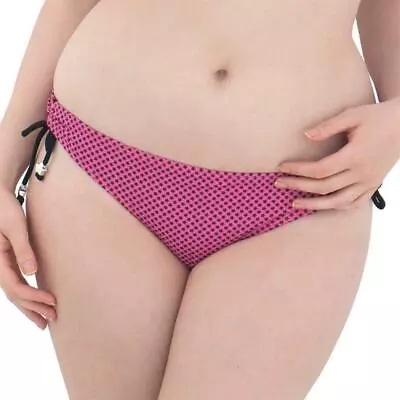 Curvy Kate Starry Eyed Mini Brief Bikini Bottoms Flamingo • £7.99