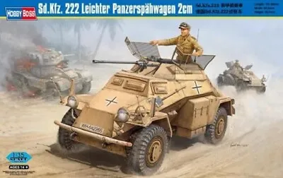 Hobbyboss 82442 1/35 Sd.Kfz. 222 Leichter Panzerspähwagen 2cm • $29.99