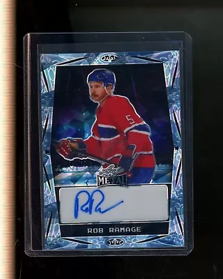 2024 Leaf Metal Auto Autograph Blue Rob Ramage #d 6/8 • $0.99