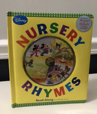 Disney Read Along Nursery Rhymes Hardcover Book With CD • $2