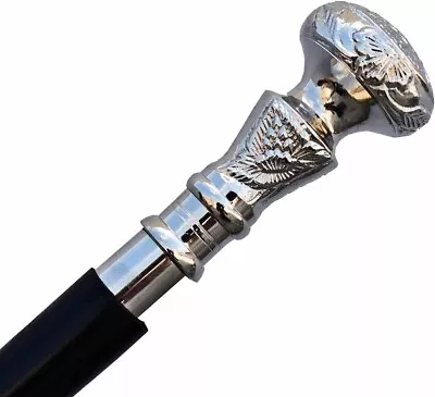 Steampunk Ornate Handle Wooden Walking Cane 37 Inch For Male/Female/Seniors Gift • $34.99