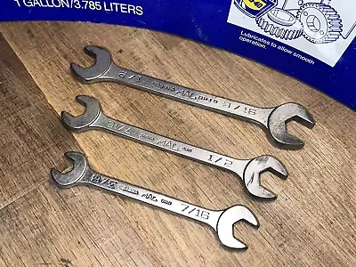 Vintage 3pc Mac Tools Open End Wrench Lot: Dr 1618 Dr 1416 Dr 1214 Sabina Ohio • $12.50