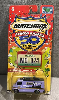 Matchbox Across America 50th Birthday Series  Missouri Tv News Van-SEALED • $12.79