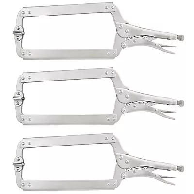 3 PCS 18 Inches C-Clamp Locking Pliers Heavy Duty Vise-Grip Welding Pliers • $51.99