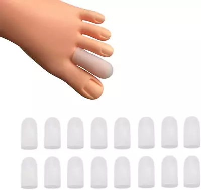 16 Pieces Gel Toe Caps Silicone Toe Protector Toe Covers Gel Toe Cushion • $10.31