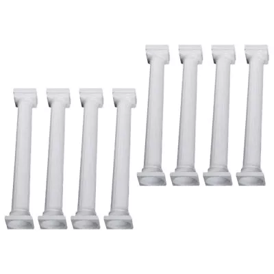  8 Pcs Roman Pillar Cake Stand Plastic Decorative Wedding Columns • £8.95