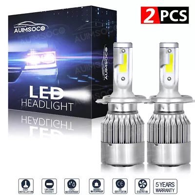 LED Headlights Bulbs H4 9003 For Honda CR-V CRV 2007-2014 Hi/Lo Beam White 6000K • $22.49