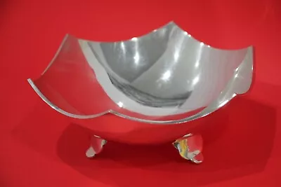 Vintage Mexican 1950's Modern Sterling Silver Footed Bowl 9.8OZ • $375.99