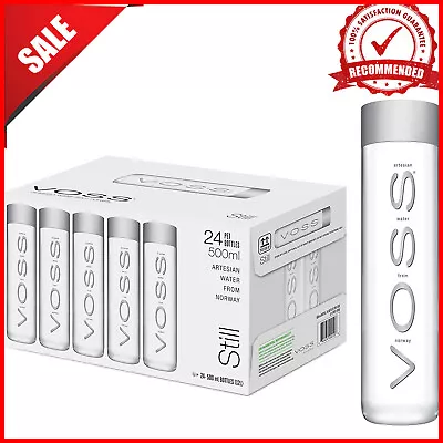 VOSS Artesian Still Water 500 Ml Plastic Bottles 16.91 Fl. Oz (Pack Of 24) • $52.99