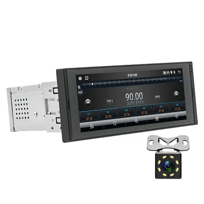 1 Din Car Stereo Radio For Apple CarPlay Android Auto Bluetooth Player Camera • $122.89