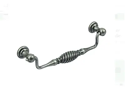  Twister Style Drop Bar Antique Pewter Handles Kitchen Drawer Cupboard Door Pull • £3.25