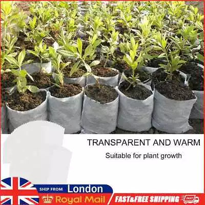 £5.09 • Buy 100pcs Non-woven Fabric Grow Bags Fabric Seeding Bags Biodegradable Nursery Bag
