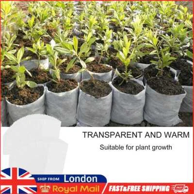 £5.09 • Buy 100pcs Non-woven Fabric Grow Bags Fabric Seeding Bags Biodegradable Nursery Bag