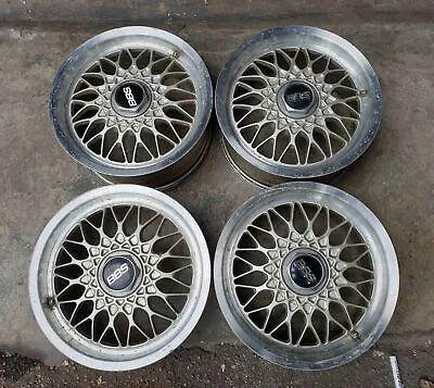 JDM BBS RG Mesh Rg032 Racing 15  Mesh Rims Wheels 114.3X5 For Dc2 Ek9 Z31 • $1533.97