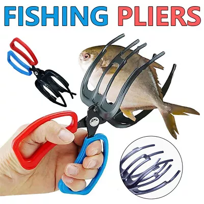 Fishing Pliers Gripper Metal Fish Control Clamp Claw Tong Grip Forceps Tackle AU • $16.99