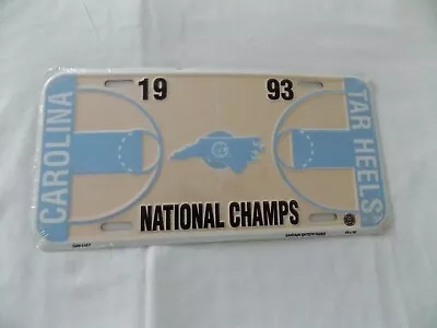 Vtg Unopened 1993 Carolina Tar Heels Nat' L Champs Metal License Plate • $19.93